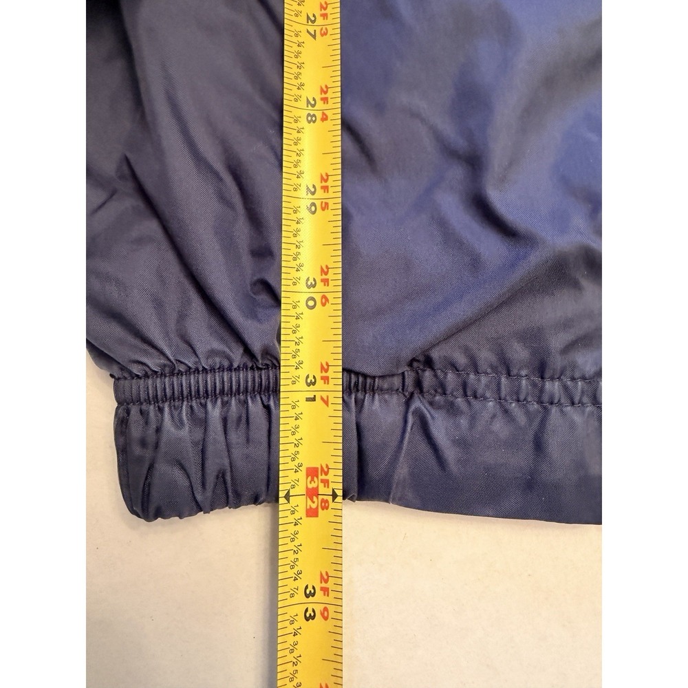 Vintage 90s Nike Windbreaker Track Pants Men's Size M Navy Blue Ankle Zip Nylon - Picture 13 of 13